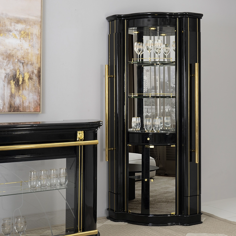 816/T02 Bar Cabinet With Countertop-Black - Image 8