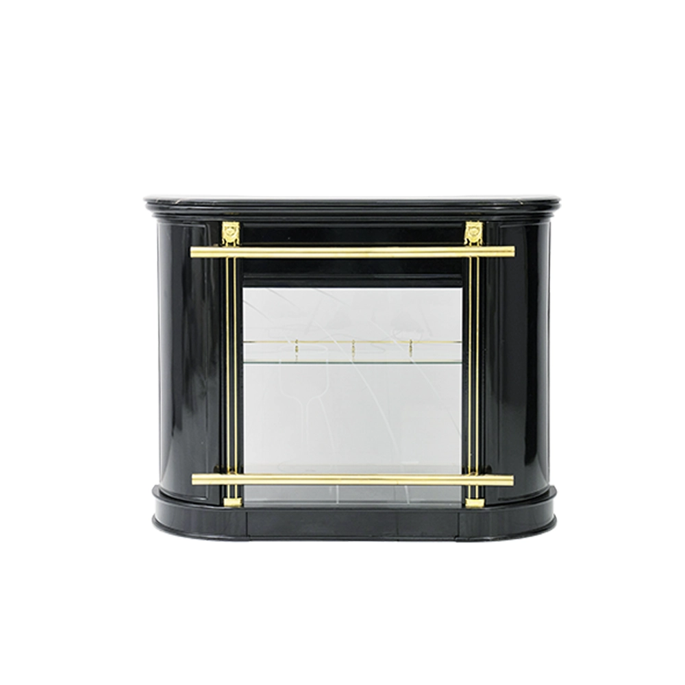 816/T02 Bar Cabinet With Countertop-Black - Image 4