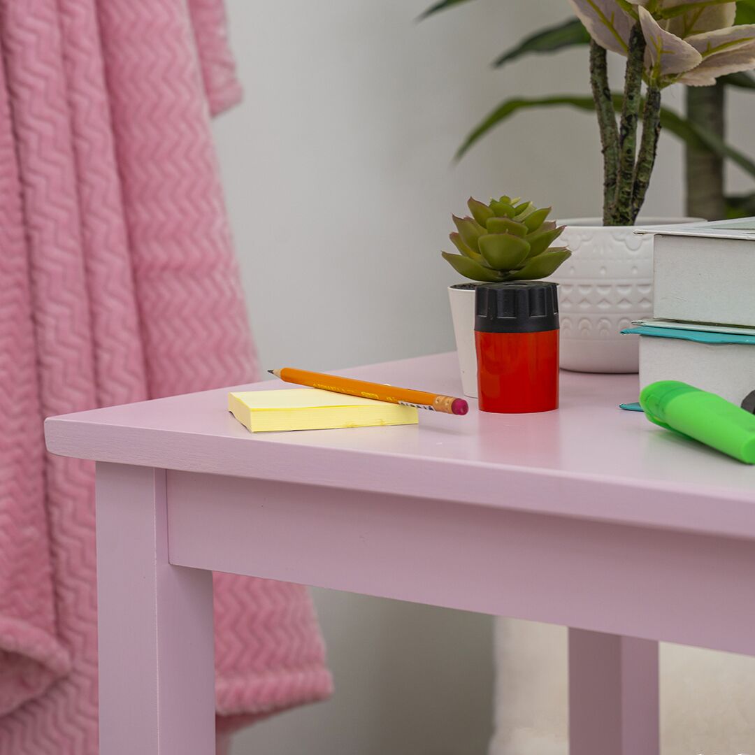 Kids Study Desk Set-Pink - Image 7