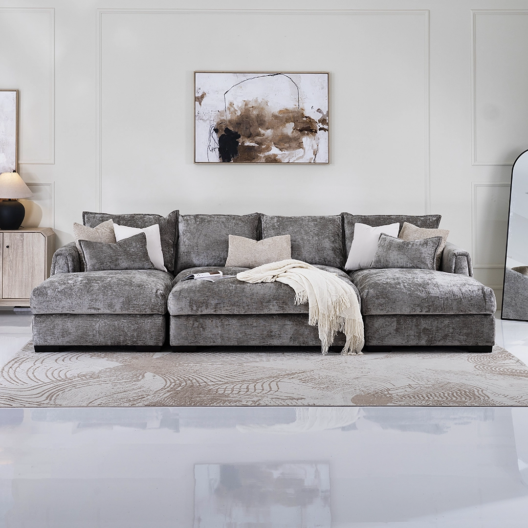 The Gabriel Corner Sofa With Ottoman - Image 14