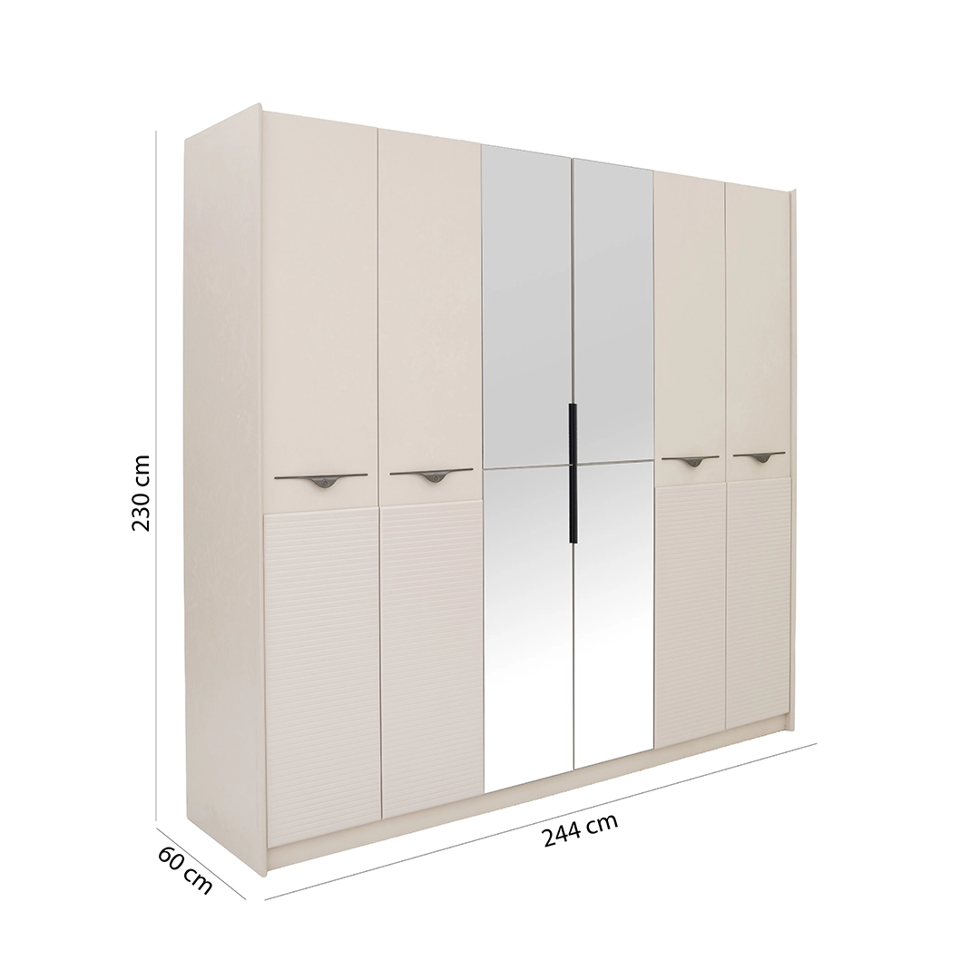 Frank 6-pcs King Bedroom Set With Hydraulic Storage-180*200cm - Image 6
