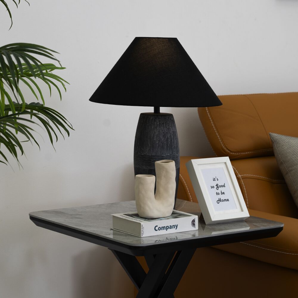 Florence End Table-Grey/Black - Image 6