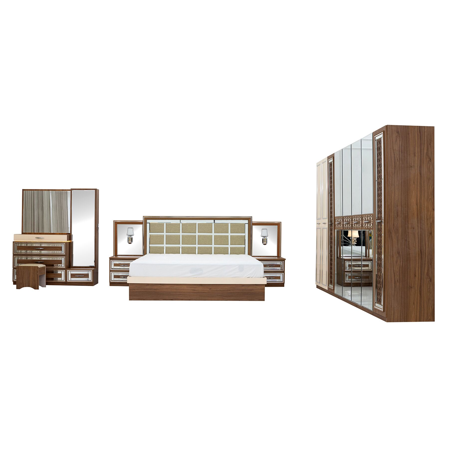 Hera 6 pcs Bedroom Set With Hydraulic Storage - Image 14