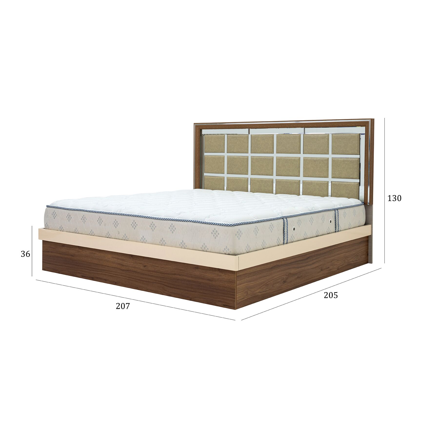 Hera 6 pcs Bedroom Set With Hydraulic Storage - Image 2