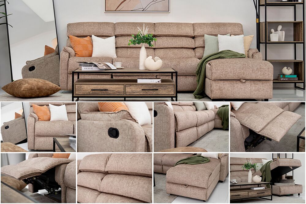 Jasmin Recliner Sofa With Storage - Image 17