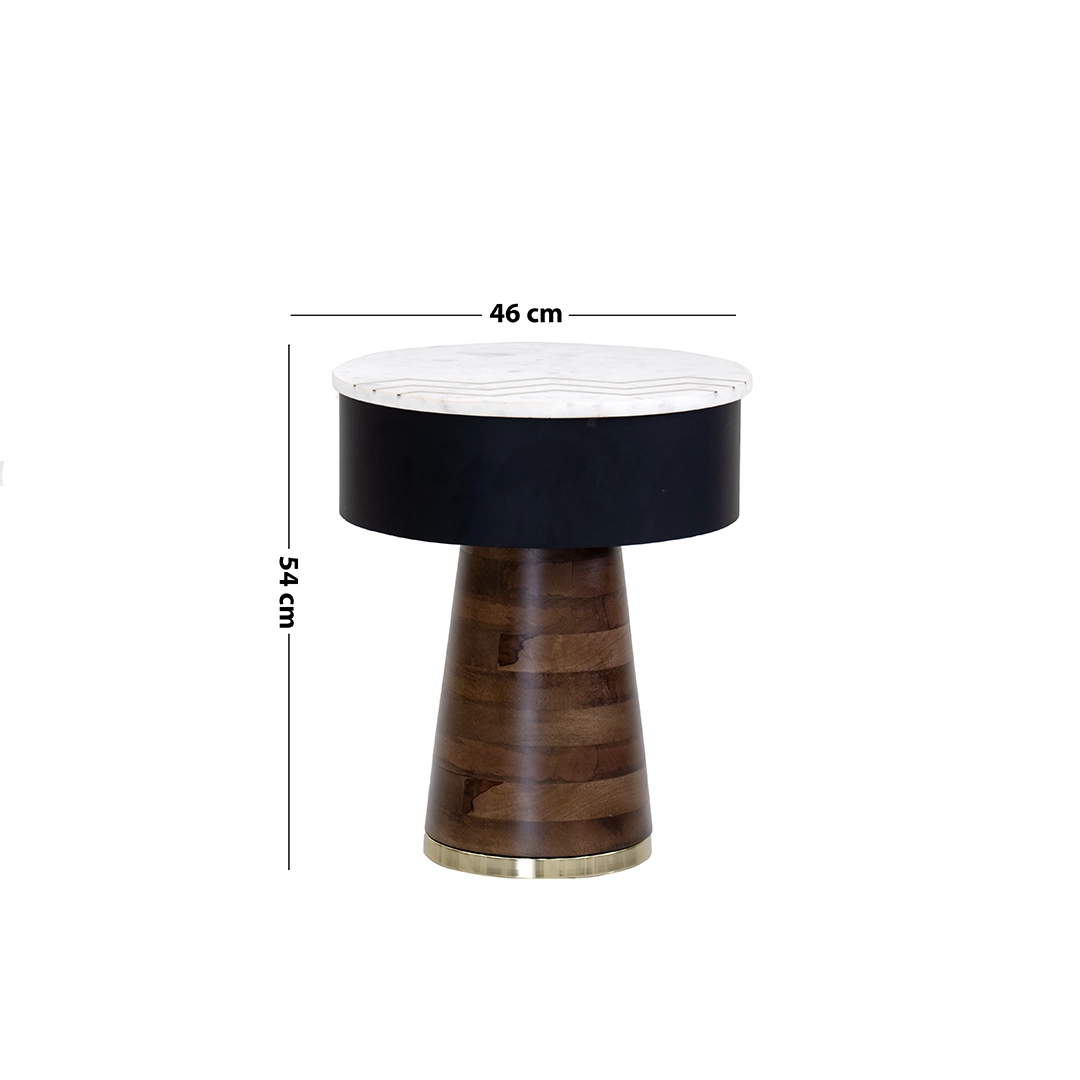 Alem Marble Top End Table - Image 2