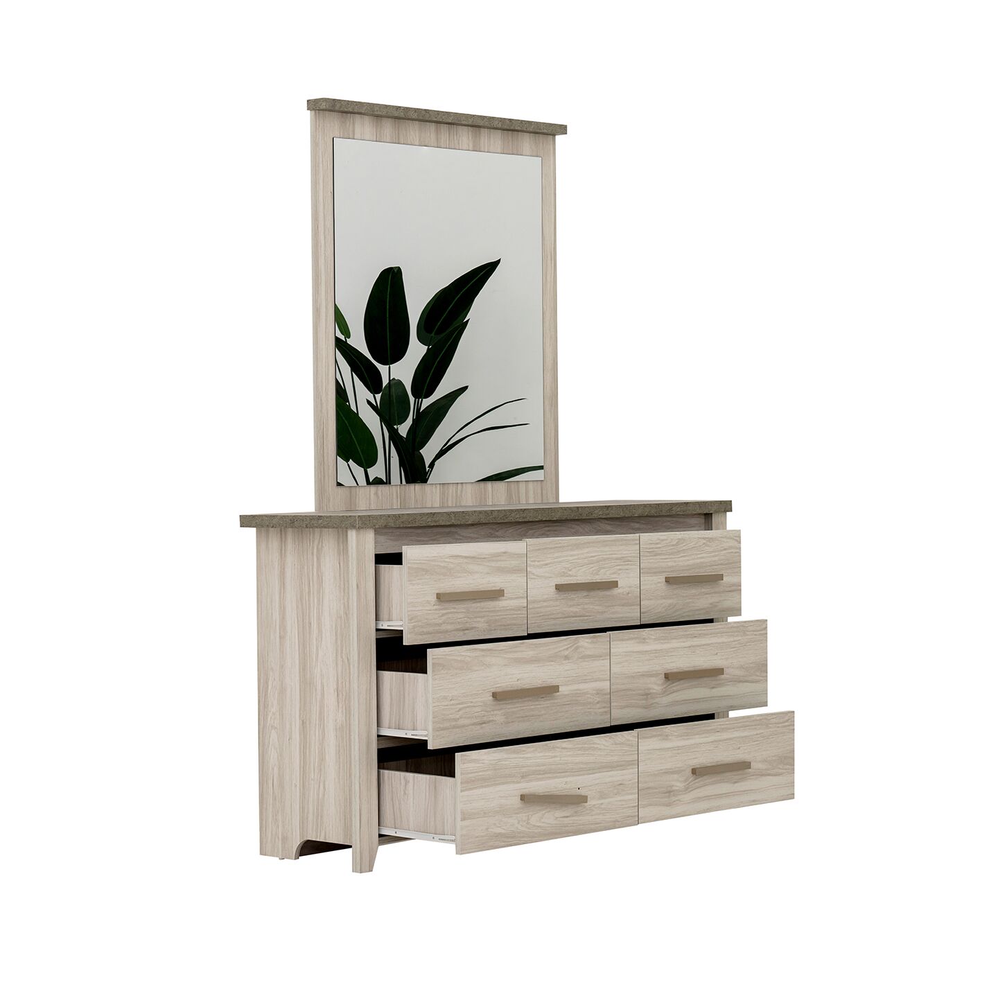 Elegance Dresser with Mirror - Image 4