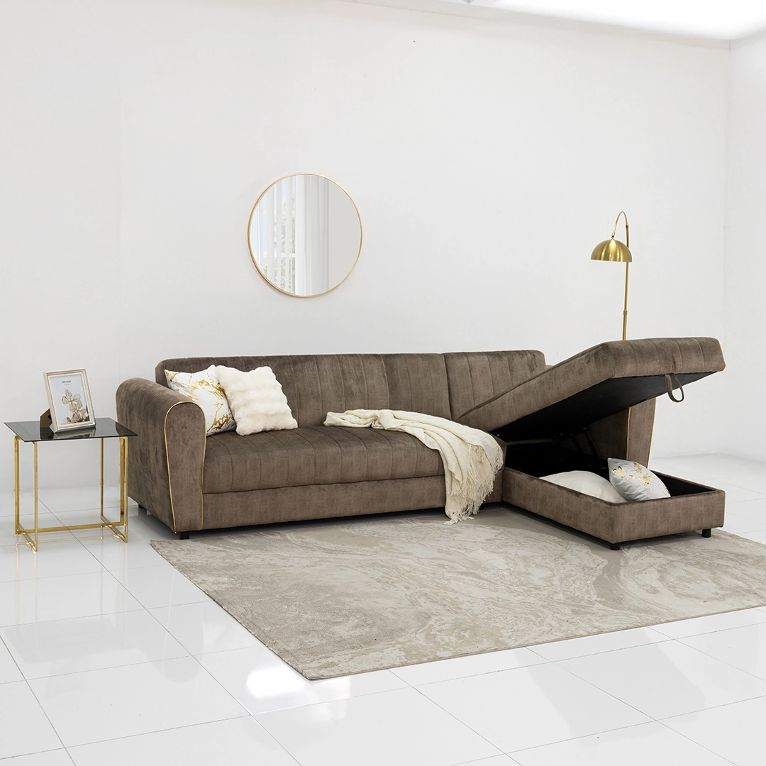 Peyton 4-Seater Sofa Bed With Storage - Image 9