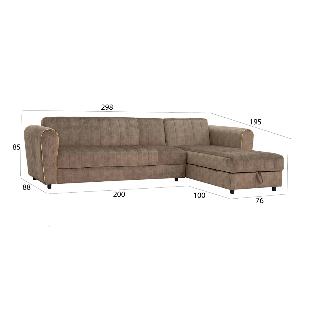 Peyton 4-Seater Sofa Bed With Storage - Image 2