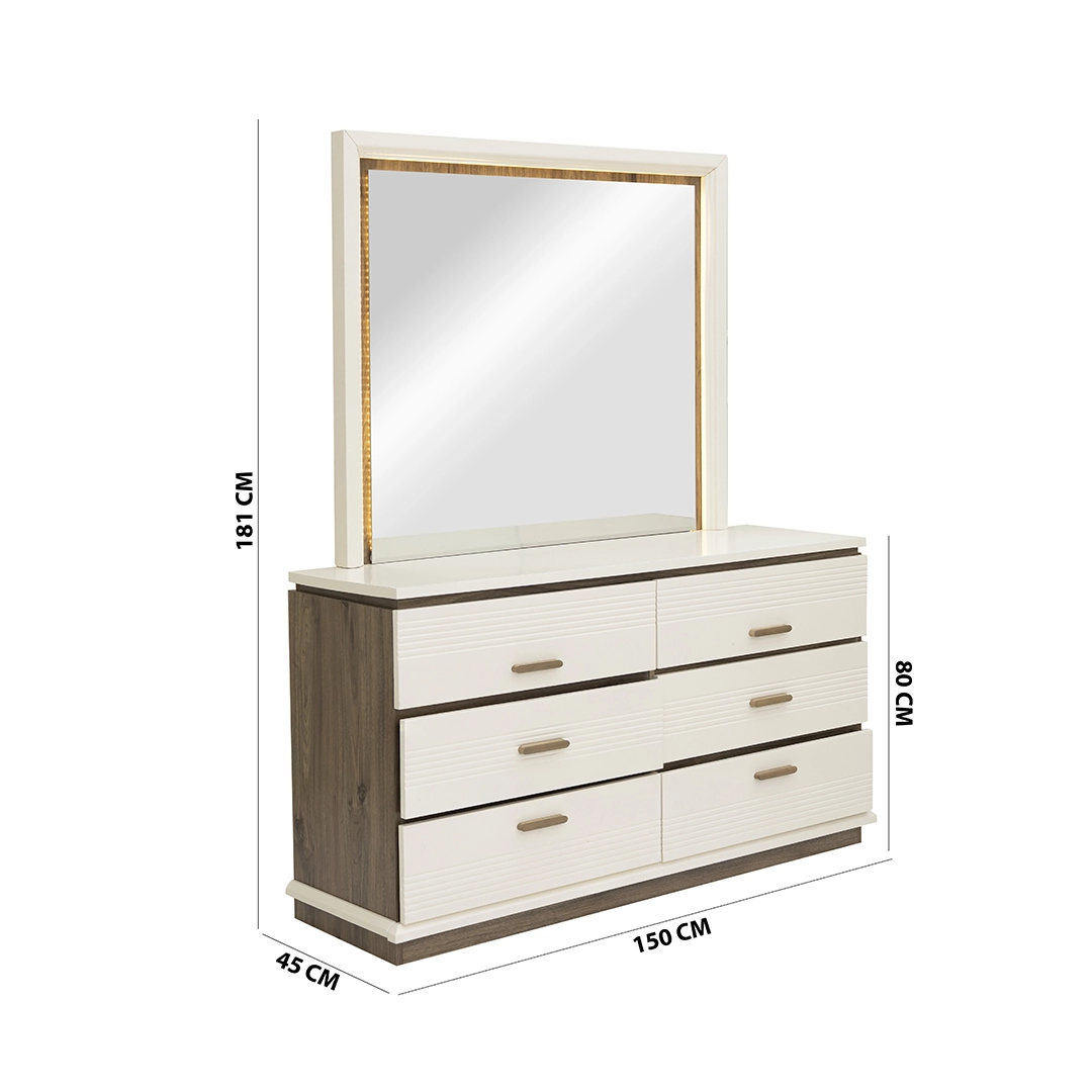 Audace 6-Piece King Bedroom Set-180*200 cm - Image 4