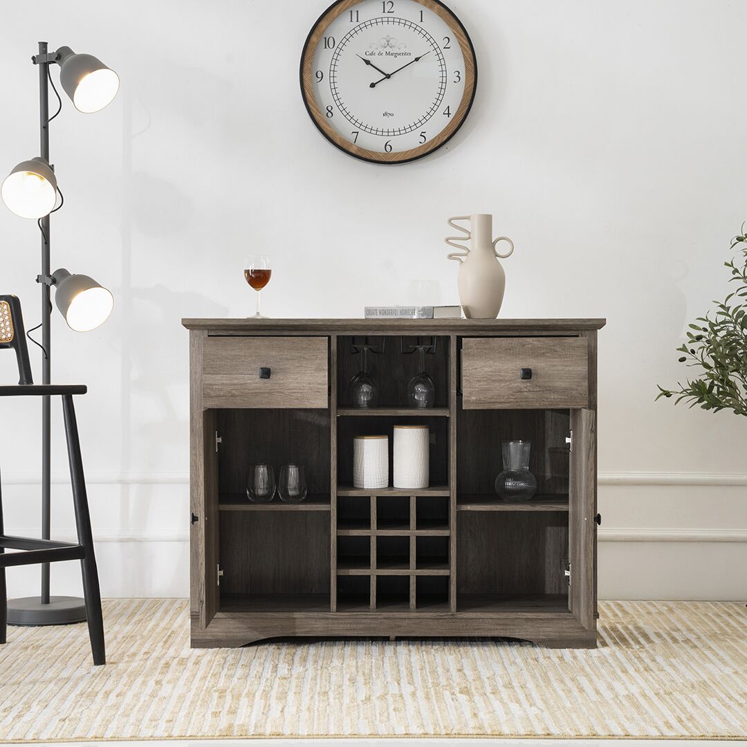 Tyrell Wine Cabinet-Grey Oak - Image 8