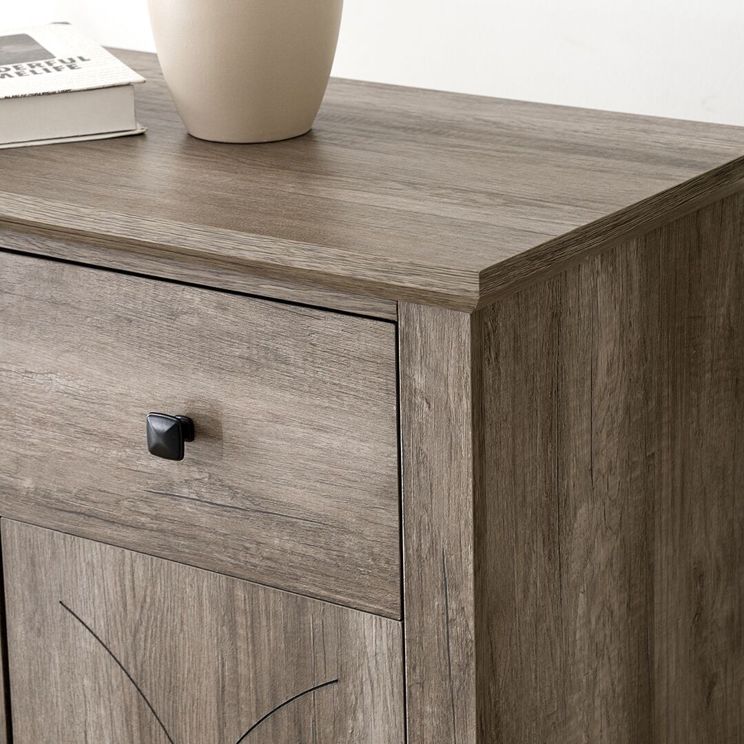 Tyrell Wine Cabinet-Grey Oak - Image 5