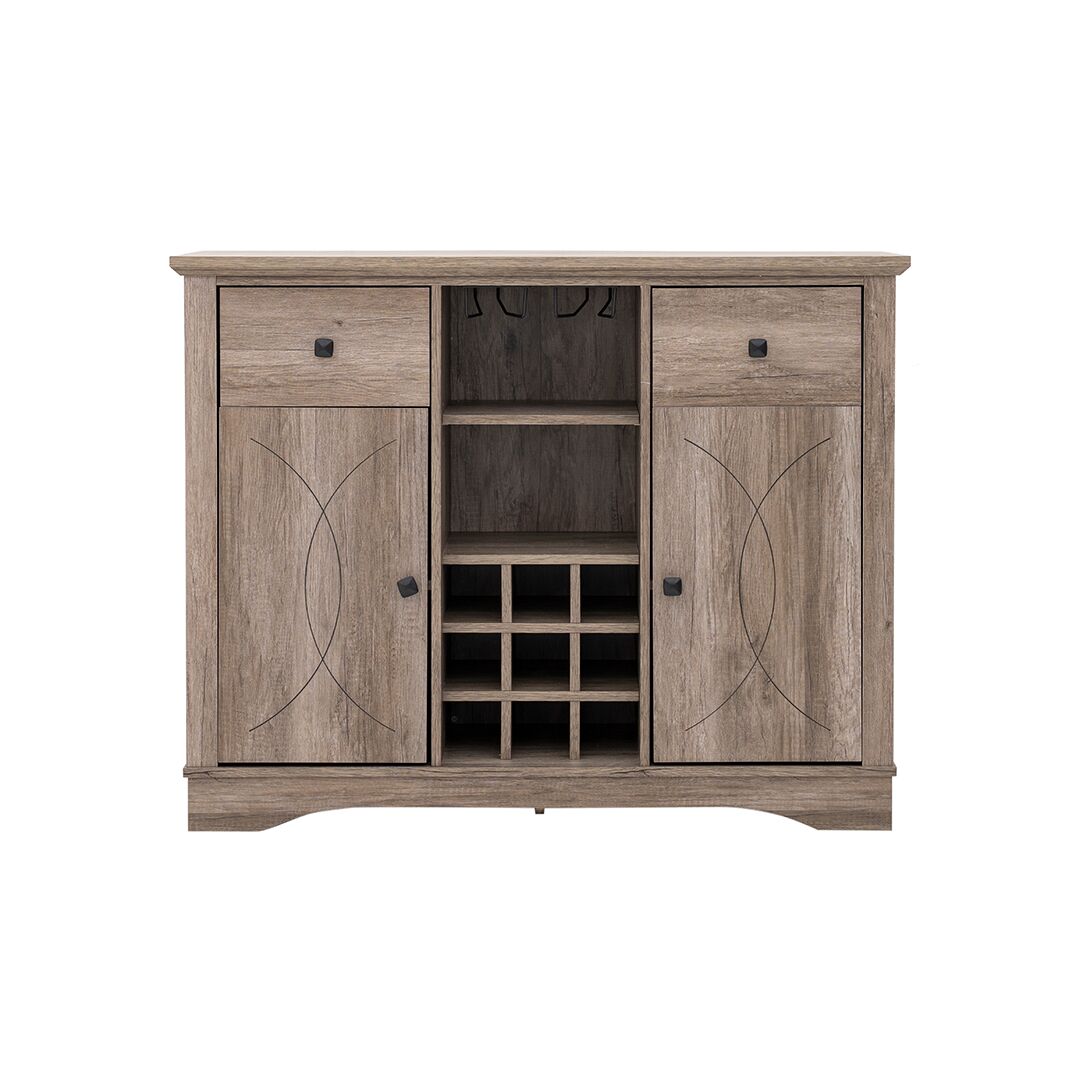 Tyrell Wine Cabinet-Grey Oak - Image 4