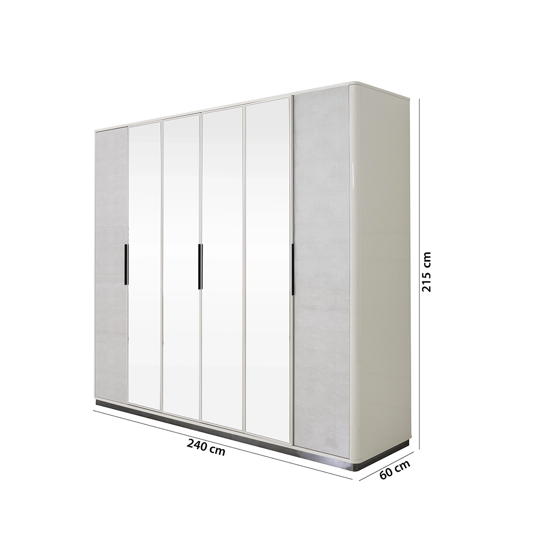 Jasmine 6-Piece King Bedroom Set-180*200 cm - Image 7