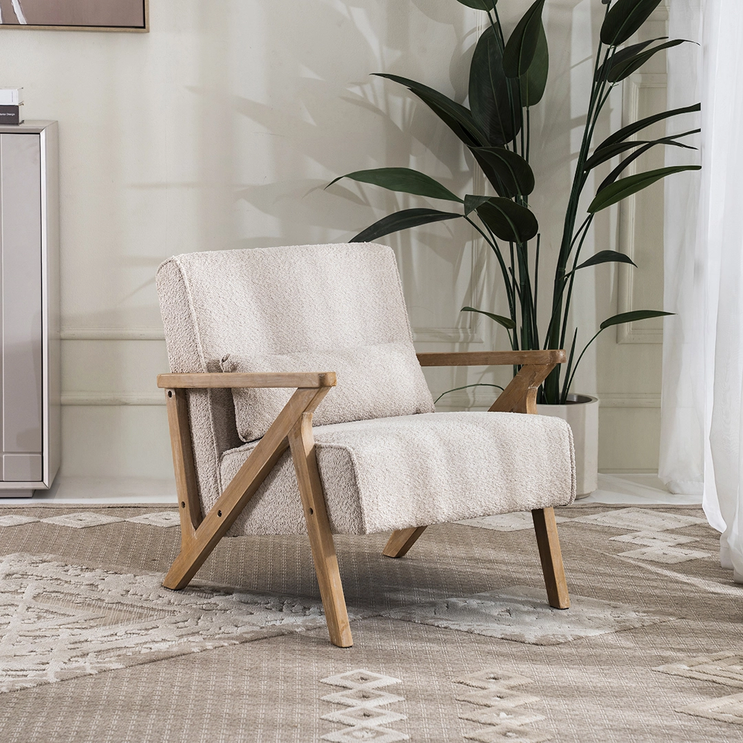 Sarafina Accent Chair-Beige - Image 7