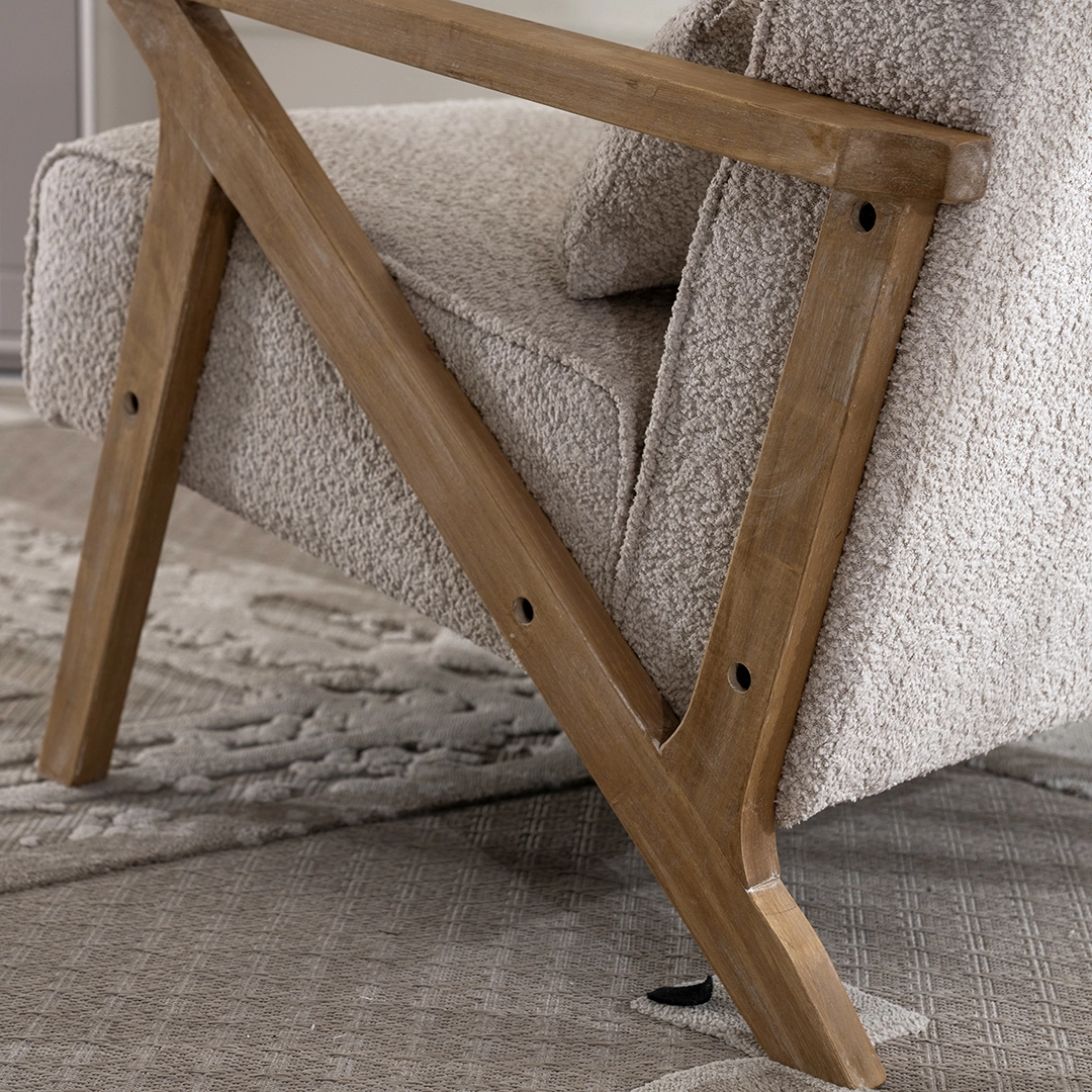 Sarafina Accent Chair-Beige - Image 3