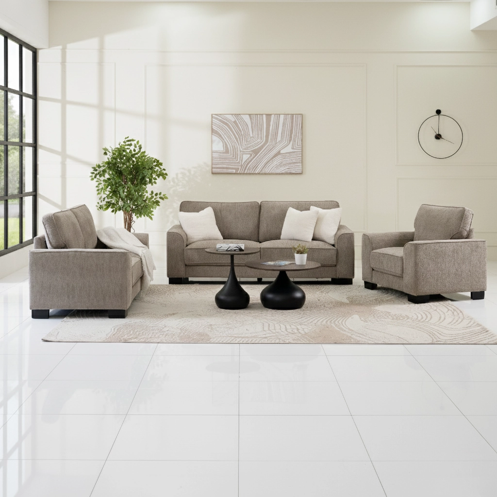 Zendaya 6-Seater Sofa Set-Brown - Image 5