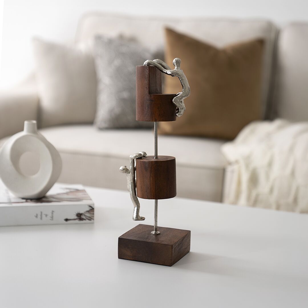 CASA METAL WOOD CLIMBING MEN ACCENT NICKLE 13 (4)