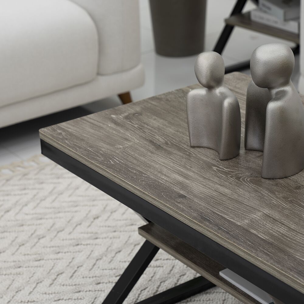Nile 3-piece Coffee Table Set-Grey - Image 6