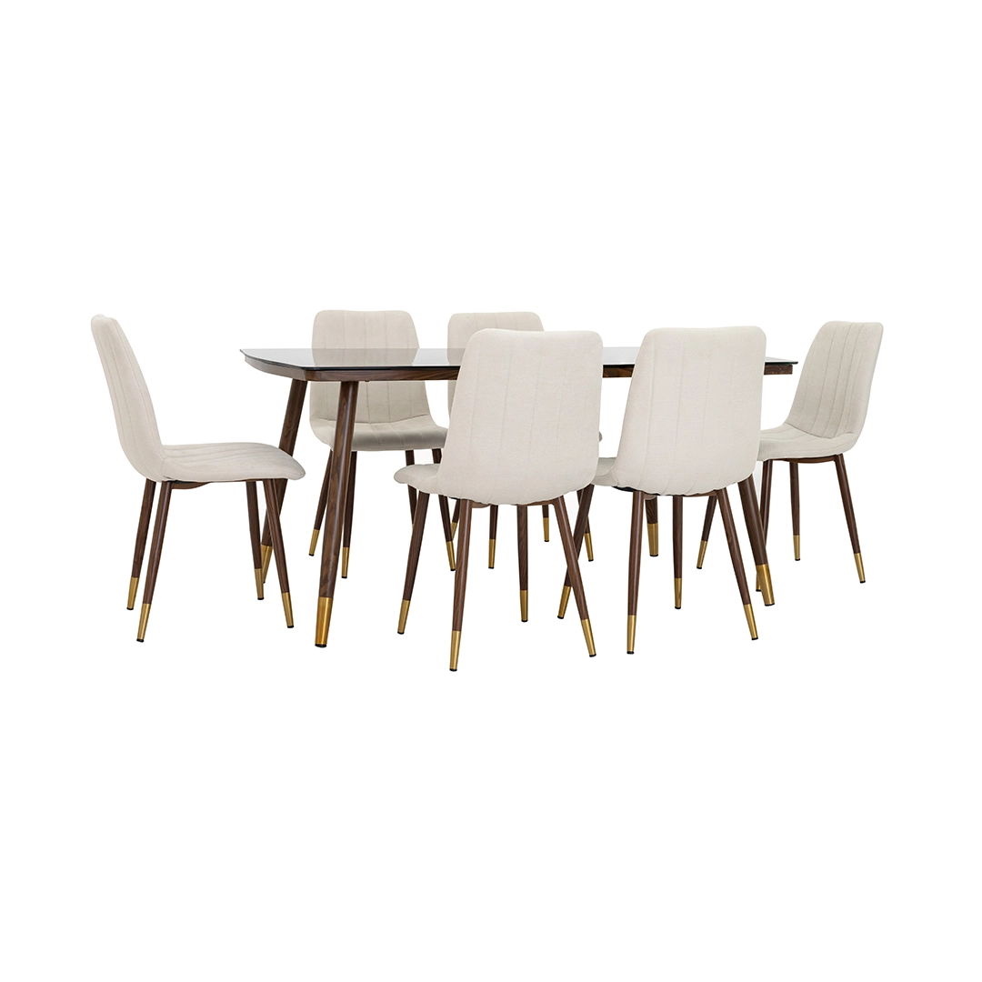 Metropolis 6-Seater Dining Set - Image 4