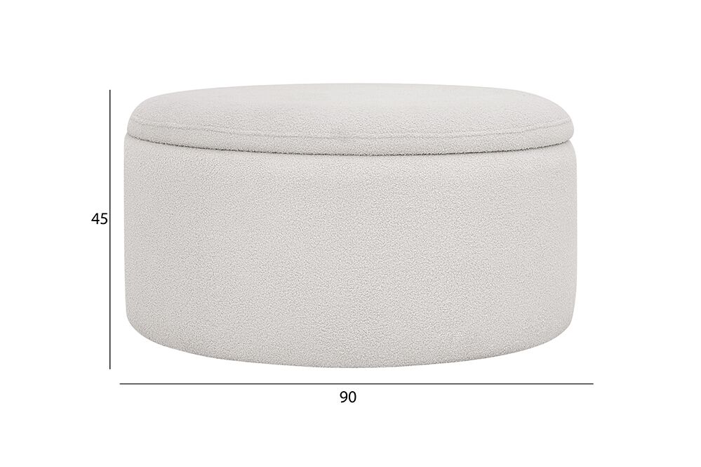 Circle O Pouffe With Storage - Image 2