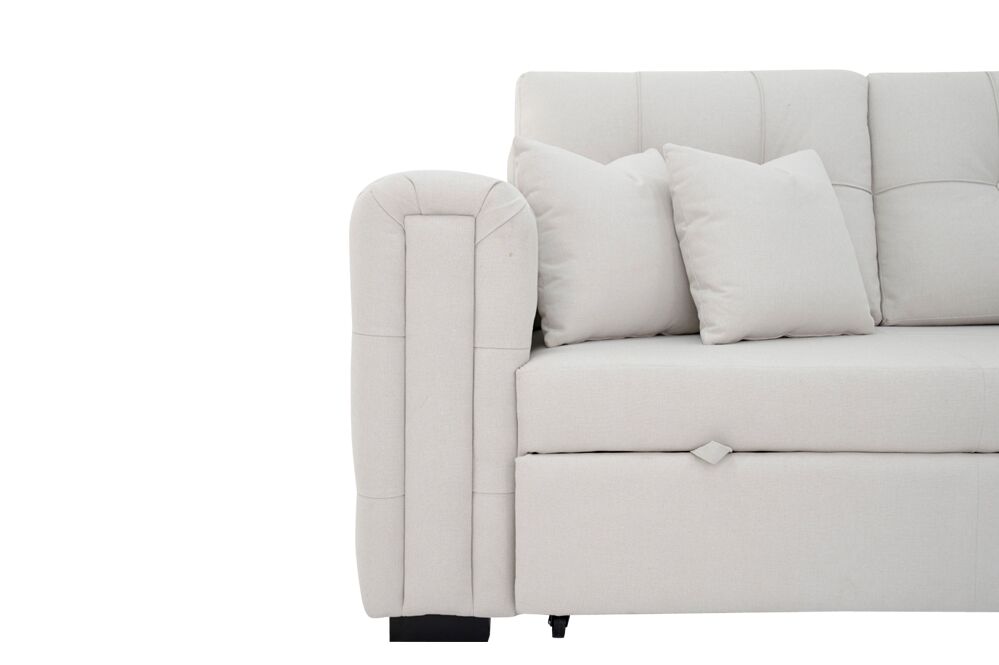 Cover 3-Seater Sofa Bed With Storage - Image 7