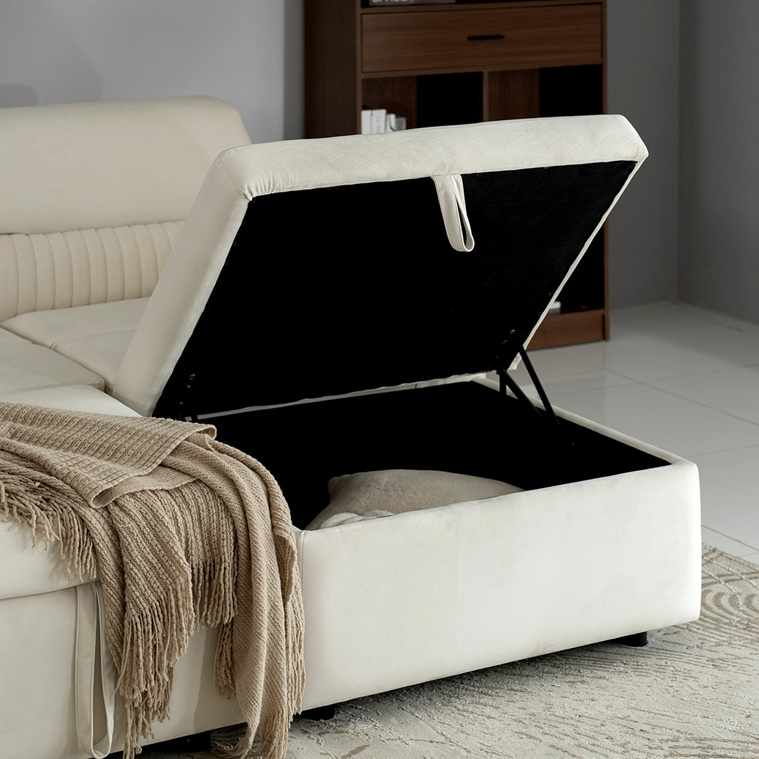 Amaze 3-Seater Corner Sofa Bed With Storage - Image 7