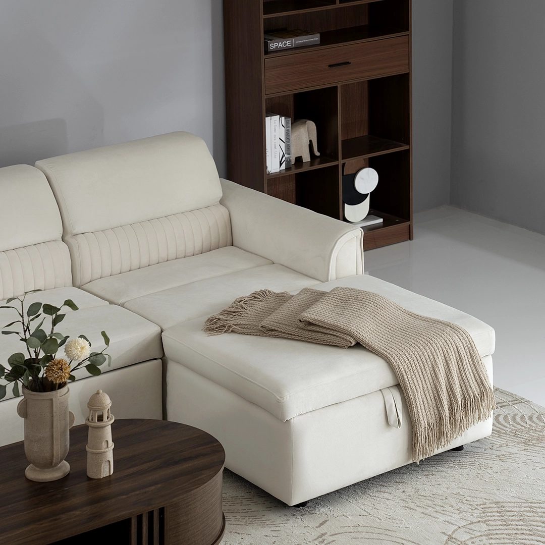 Amaze 3-Seater Corner Sofa Bed With Storage - Image 4