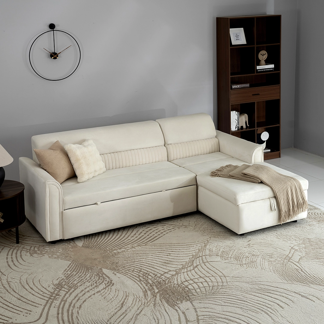 Amaze 3-Seater Corner Sofa Bed With Storage - Image 10