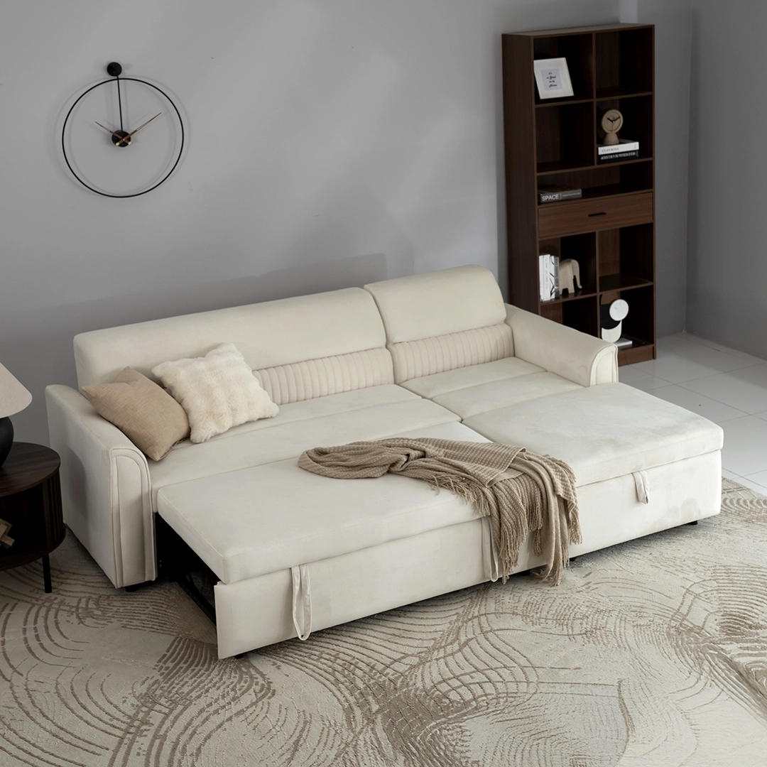 Amaze 3-Seater Corner Sofa Bed With Storage - Image 9