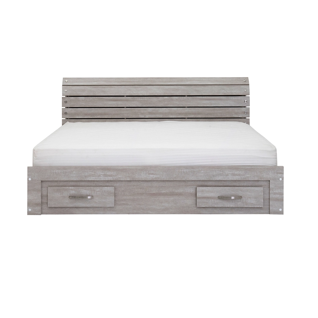 Como King Bed With Drawers 180*200 cm-Grey - Image 3