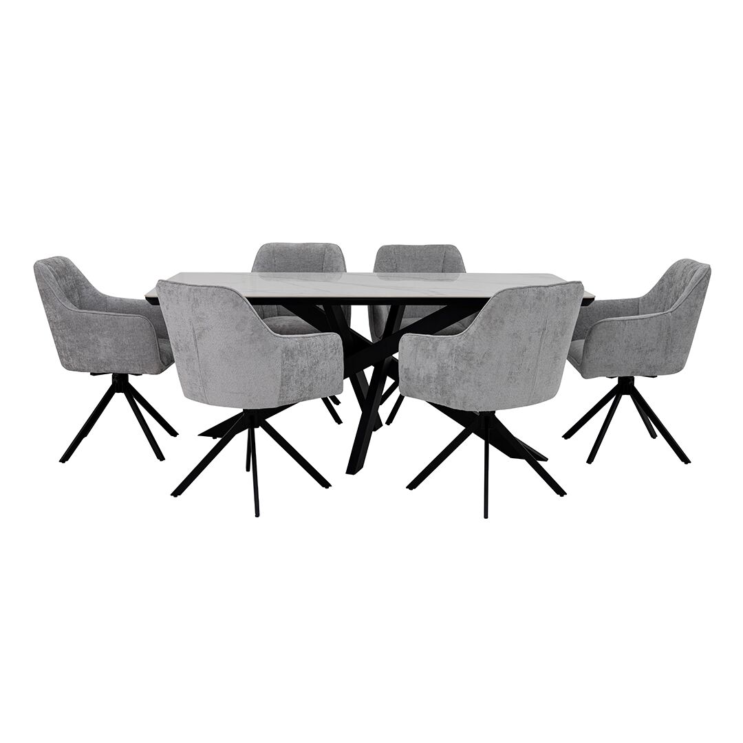 Florence 6-Seater Dining Set - Image 6