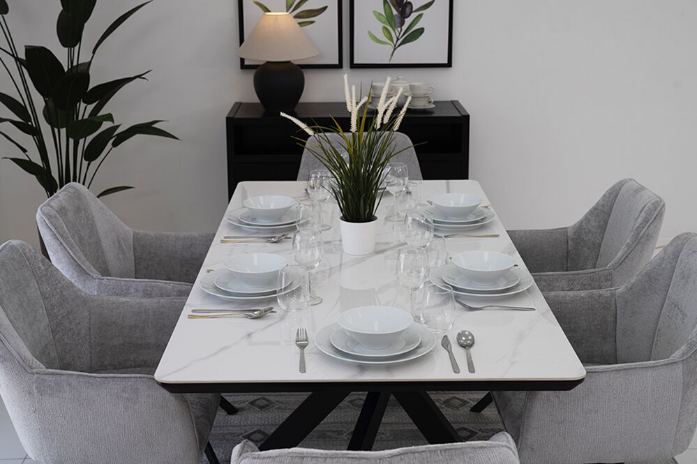 Florence 6-Seater Dining Set - Image 8