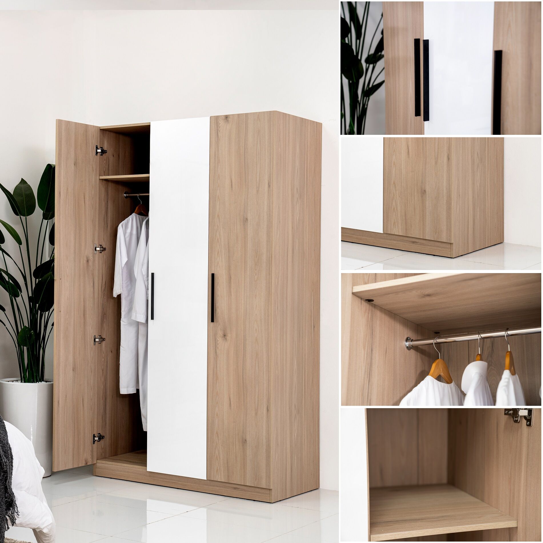 Nella 3 Door Wardrobe - Image 6