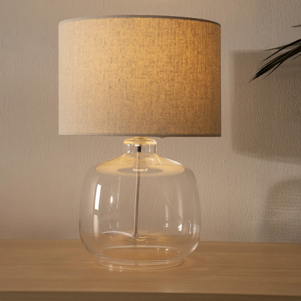 Tria glass table lamp clear 24x24x32.5cm - Image 6