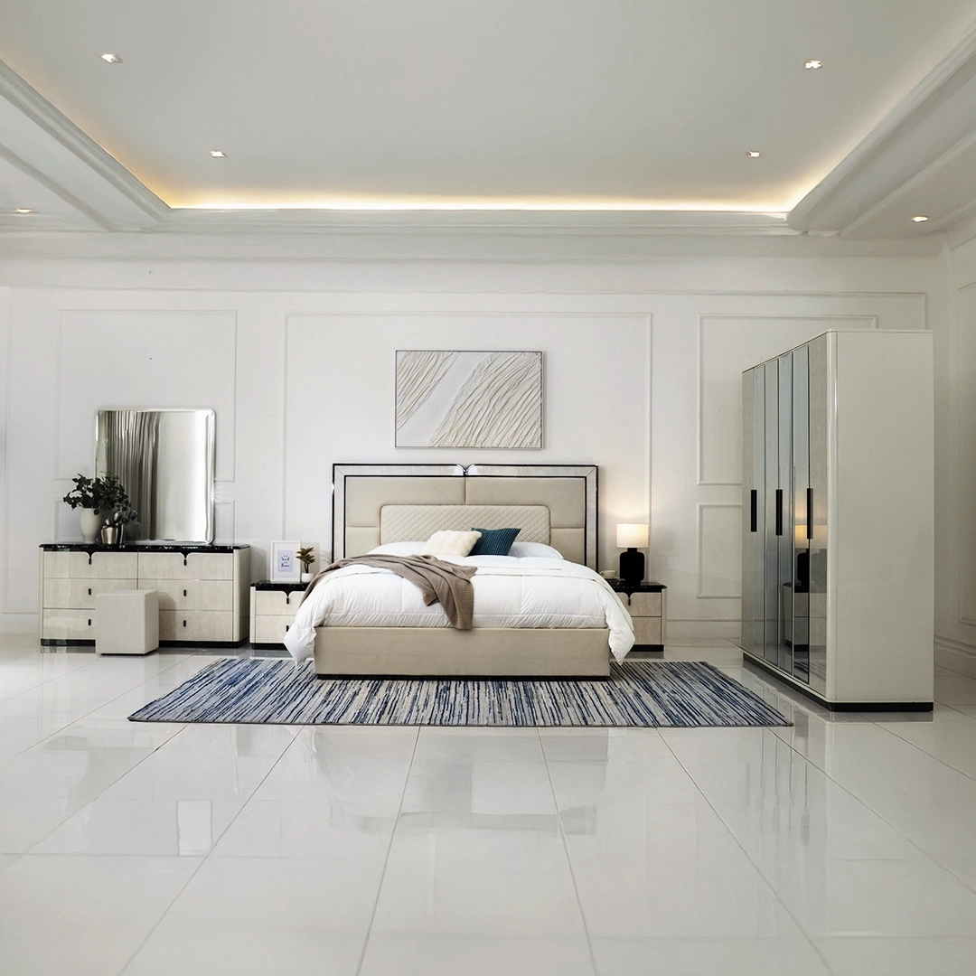 Jasmine 6-Piece King Bedroom Set-180*200 cm - Image 17