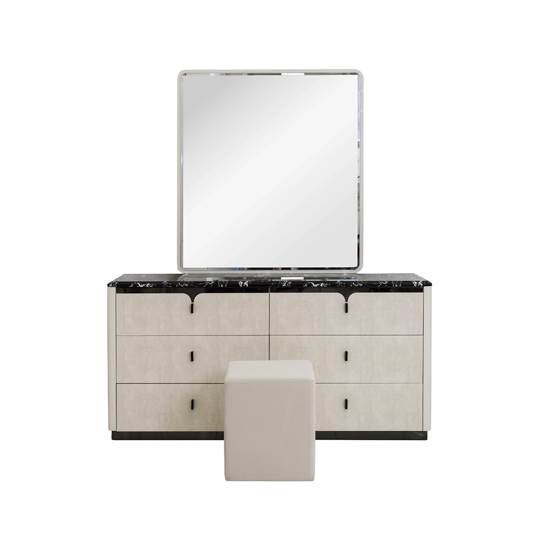 Jasmine 6-Piece King Bedroom Set-180*200 cm - Image 6