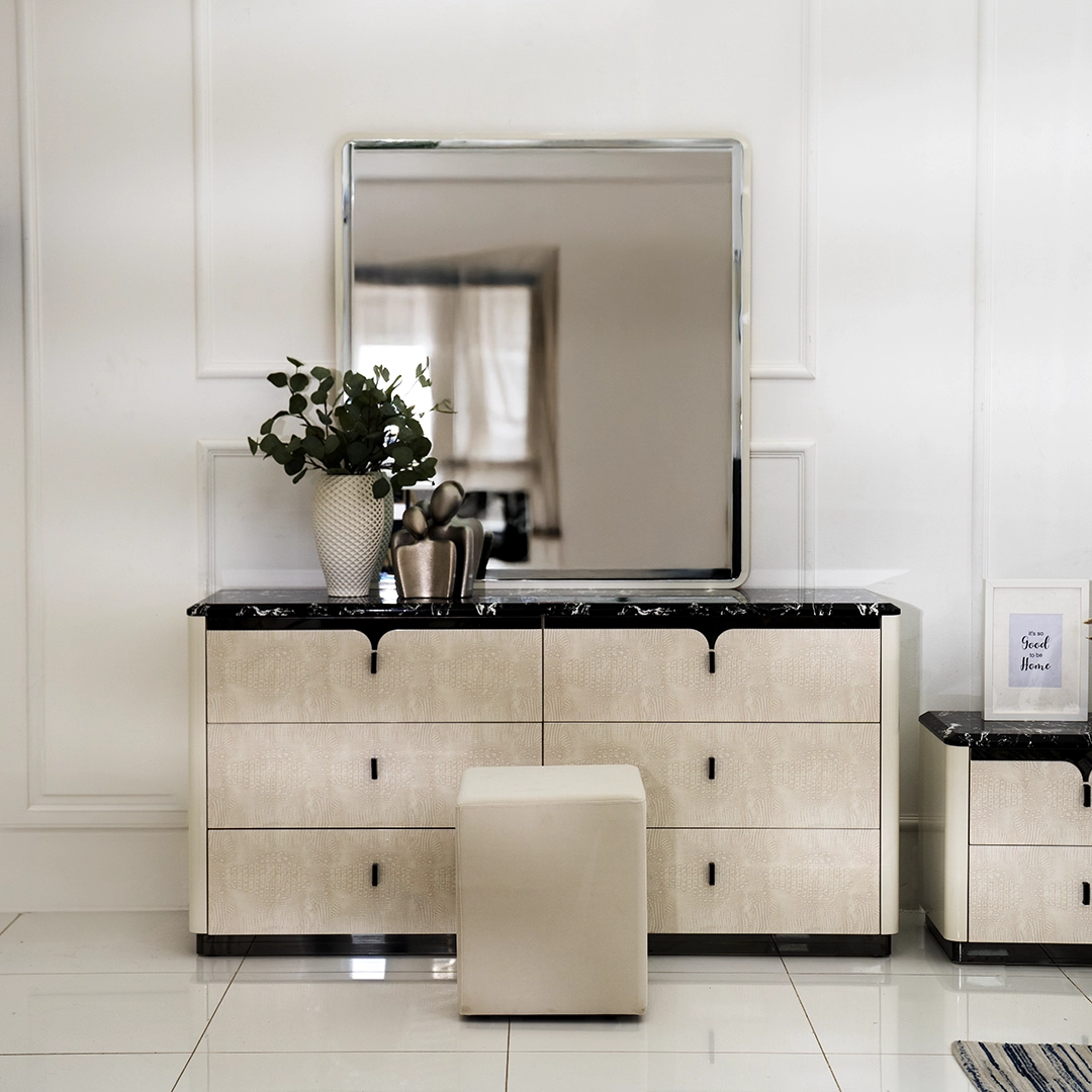 Jasmine 6-Piece King Bedroom Set-180*200 cm - Image 15