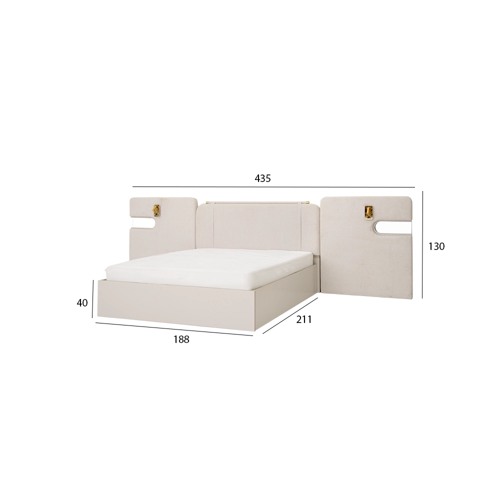Ramon 6-Piece King Bedroom Set-180*200 cm - Image 20