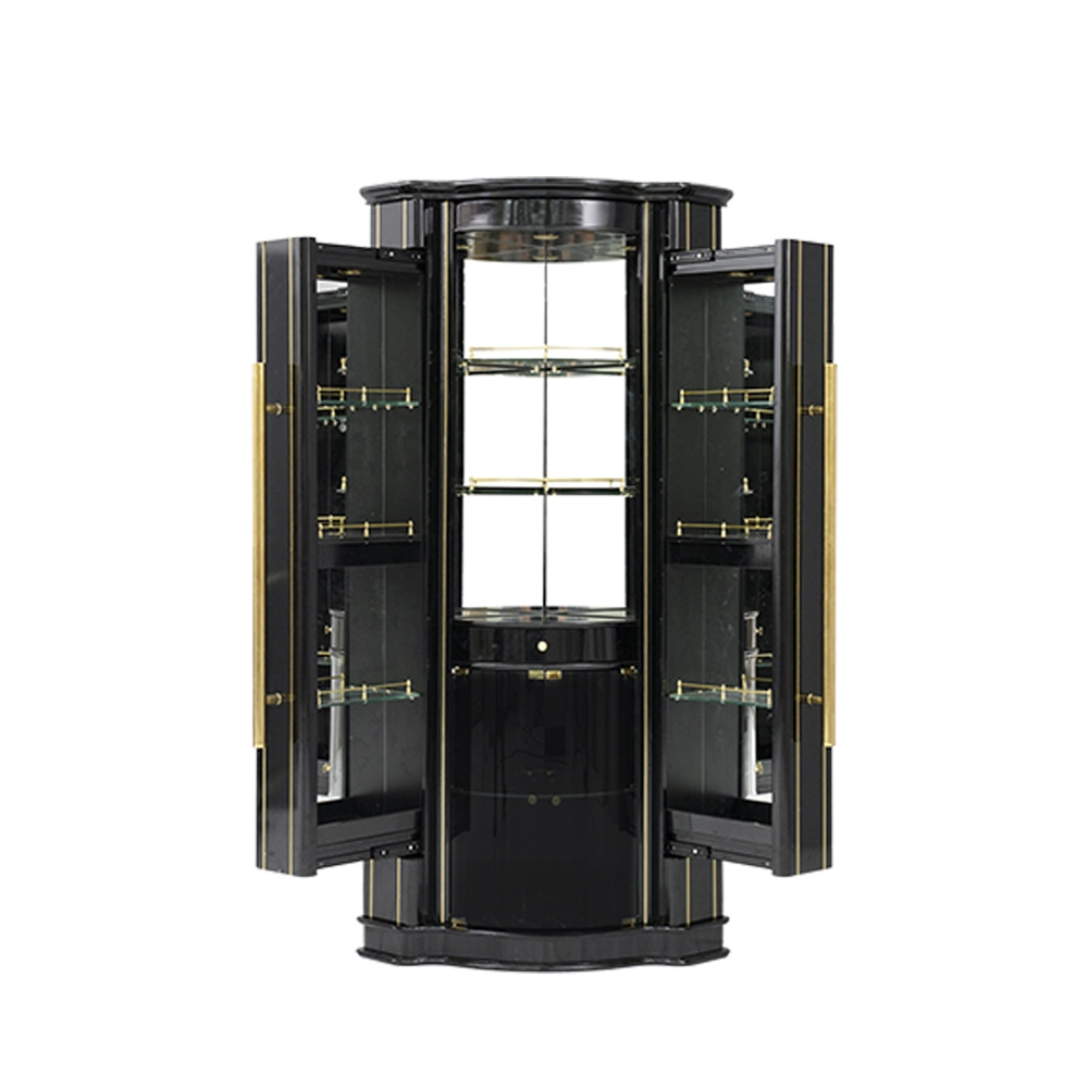 816/T02 Bar Cabinet With Countertop-Black - Image 6