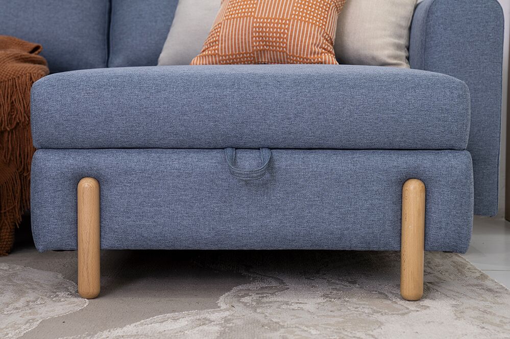 Adam 3-Seater Corner Sofa With Storage - Image 7