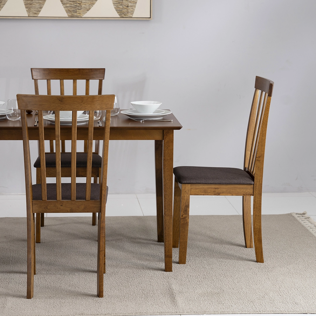 Broadway 4-Seater Dining Set-Antique Oak - Image 6