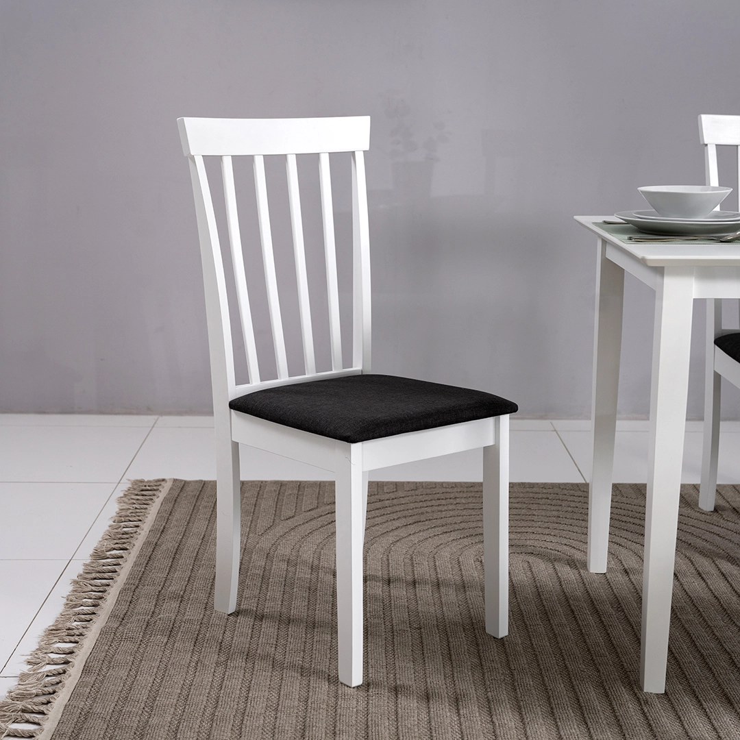 Broadway 4-Seater Dining Set-White - Image 4
