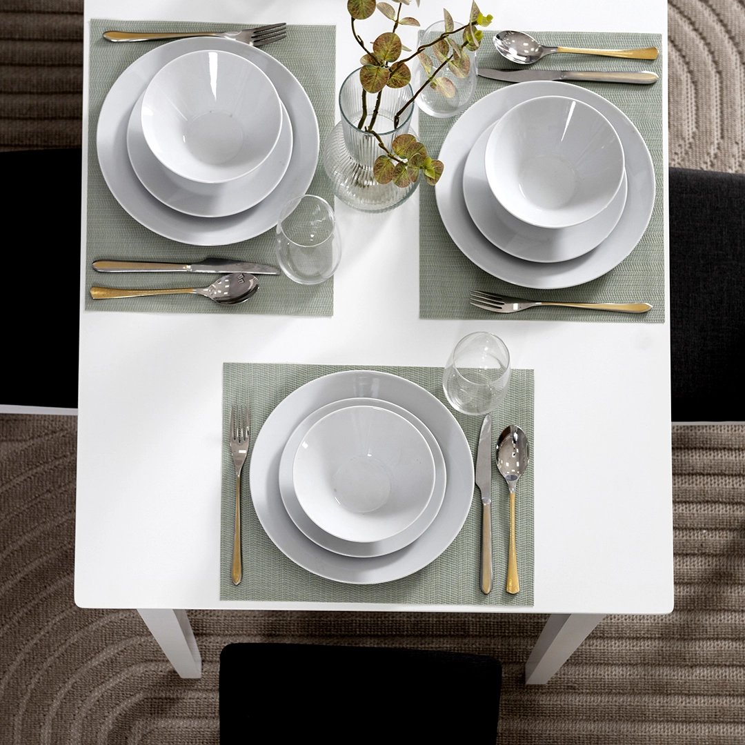 Broadway 4-Seater Dining Set-White - Image 5