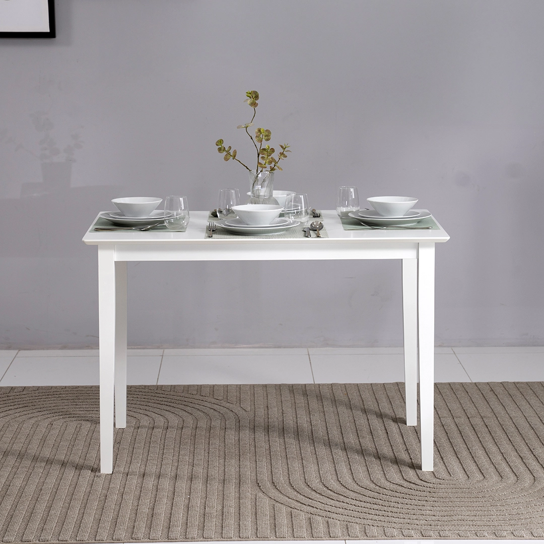 Broadway 4-Seater Dining Set-White - Image 6