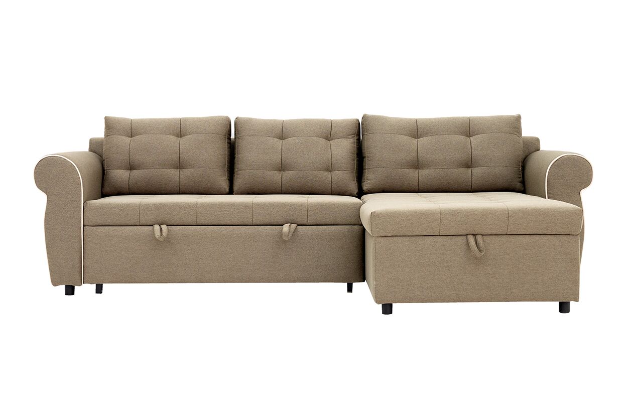 The Ronnan Sofa Bed With Storage-Brown - Image 3