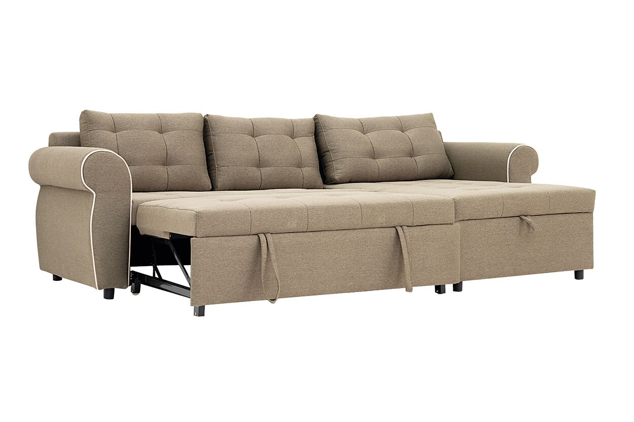 The Ronnan Sofa Bed With Storage-Brown - Image 5