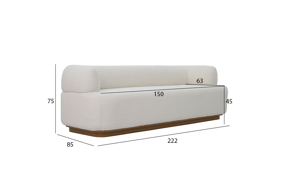 Della 3 Seater Sofa - Image 2