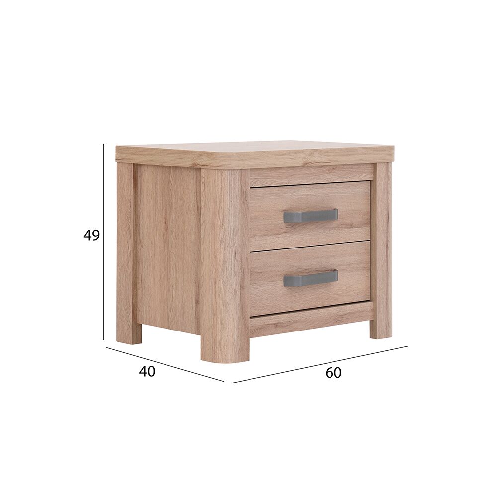 Olivos Night Stand-Oak - Image 2