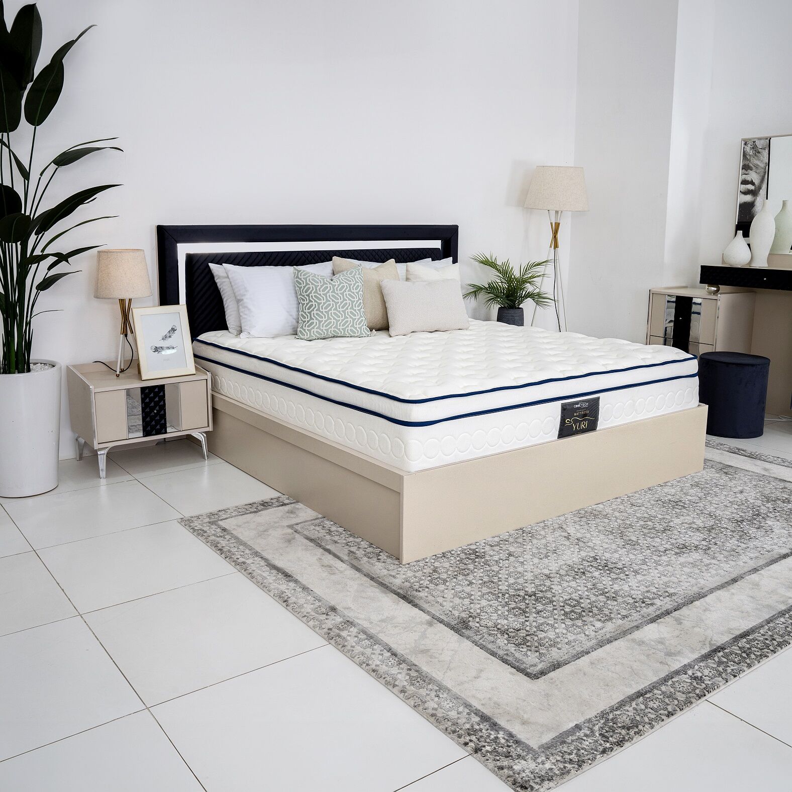 Yuri Gel-Infused Memory Foam Pocket Spring Queen Mattress-160x200x33 cm - Image 2